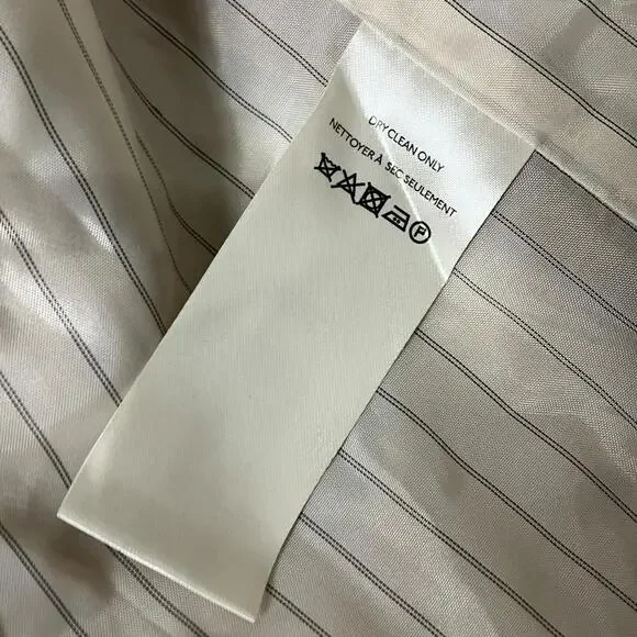 Maeve Blazer‎ Womens 6 Beige Cropped Anthropologie Short Sleeve Double Breasted - Picture 9 of 12